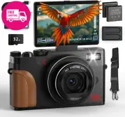 5K Digital Camera - 64MP Ultra HD | 18X Autofocus Zoom, Anti-Shake, Vlogging