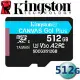 Kingston 金士頓 512GB microSDXC UHS-I U3 V30 A2 記憶卡 SDCG3/512GB