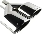 1 PCS Car Muffler Exhaust Tips Y Type Oval Dual Exhaust Tip Compatible For W204 C-class Modifiy C63(EJ30211-R-AG)