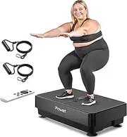 Vibration Plate Exercise Machine,Whole Body Workout Power Vibrate Fitness Platform Black