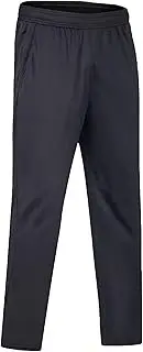 [Aosufei] Men's Quick Dry Baggy Outdoor Athletic Pants Straight Leg Solid Comfort Trousers Stretch Summer Workout Pants