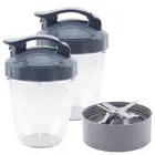 2 Pack 18 oz Cup, Lid & Extractor Blade for NutriBullet NB-101B NB-101S NB-201