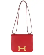 Herms Red Swift Constance 18 GHW (Authentic Pre-Loved)
