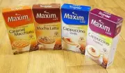 Korea Maxim Hazelnut Vanilla Mocha Macchiato Instant Flavored Coffee Set 40ea