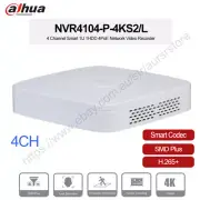 Dahua 4CH 4PoE 4K AI Network Video Recorder 1SATA H.265+ P2P NVR4104-P-4KS2/L