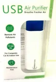 USB Air Purifier Fresh Air Ionizer for LAPTOP-PC, WORKSPACE, AUTO FREE SHIPPING