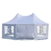 Wallaroo 6X4.5M Wedding Gazebo Marquee With Sidewalls nylon,polyester Marquees