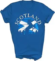 [Generic] Scottish Pride Scotland Unicorn Scotland Flag Saltire Gift Unisex Shirt Women Men