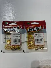 Berkley Gulp 1.5” Jigging Grub White Glow 16ct (2 Packs)