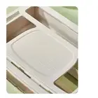 H (White Single Layer)Router Storage Box Multi Hole Detachable Design New