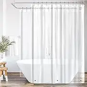 Clear Clawfoot Tub All Around Shower Curtain 180x70 Inch with Magnets Wrap Around Bathroom Shower Panel Set Extra Wide 32 Pack Shower Hooks Included Heavy Duty