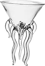 VALICLUD 1pc Octopus Shape Cocktail Glass Creative Martini Glass for Wine Juice Beverages Unique Home Bar Storage Container Parties Gatherings