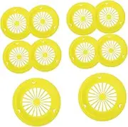PRETYZOOM 12Pcs Hollow Out Serving Plates for Parties and Gatherings Easy to Clean Food Serving Trays for Fruits Vegetables and More