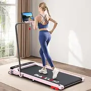 BLACK LORD Walking Pad Treadmill Model MS2-H, Home Office Gym Exercise 3.4HP Fitness Equipment, Portable Under Desk, Bluetooth APP Control & Remote, Cardio Aerobic Trainer for Jogging Running, Pink