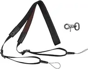 EMSea Drone Controller Neck Strap Double Layer Adjustable Lanyard with Metal Buckle Compatible with DJI FPV Combo Avata Adjustable Range 47~73cm Width 2cm Black