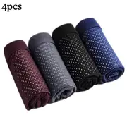 4x Bamboo Boxer Short Men Microfiber Boxer Briefs Underwear Compression Stretch 5XL