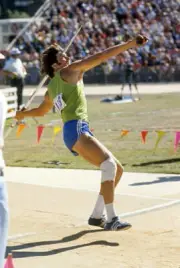 Olympic Trials San Jose Stars Bruce Jenner in action during the ja- Old Photo