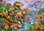 MasterPieces Dinosaur Valley 500 Piece Jigsaw Puzzle