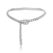 Chain Belts for Women Wasit Chain Belt Chain Chunky Belt Chain Silver 130cm