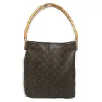 【二手名牌BRAND OFF】LOUIS VUITTON LV 路易威登 原花 PVC塗層帆布 LOOPING GM 肩背包 M51145