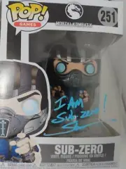 Steve Blum Signed Sub-Zero Mortal Kombat X Funko Pop w/ Choice Quote JSA COA