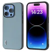 For iPhone 16 Pro Max Case Litchi Texture Genuine Cow Leather+PC Phone Cover