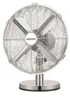 Euromatic 30cm Chrome Metal Desk Fan