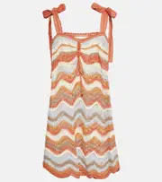 [Zimmermann] Zimmermann Textured cotton minidress AU 10 multicoloured