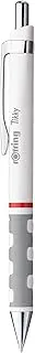rOtring Tikky Ballpoint Pen, Medium Point, White Barrel, Blue Ink (1904718)