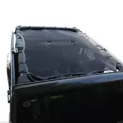4 door jeep MOD mesh sun shade -aftermarket black shade top net tactical look