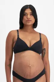 [Bonds] Bonds Women's Originals Maternity Wirefree Bra in Black Size: 10 B 10 B Black