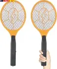 Electric Fly Swatter Handheld Bug Zapper - Indoor Outdoor Zapping Racket for Pes