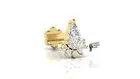 Lab diamond labret conch rook post pear cut lab diamond nose ear piercing