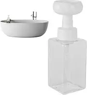Flower Stamp Hand Soap - 450ml Flower Shaped Foam Refillable Hand Soap Dispenser,Flower Stamp Soap Dispenser, Foaming Soap Dispenser Press Bottles for Kitchen, Bottles Only Generic