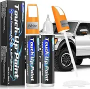 Bellifluous Car Scratch Remover, Touch Up Paint Pen, 2 Packs White Car Paint Touch Up, 2 in 1 Auto Paint Scratch Remover Pen, Quick Drying Cars Scratch Repair Pen For Covering And Repairing Scratches