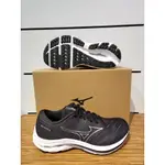 【MIZUNO】男款 WAVE INSPIRE 18 支撐型 (4E) 超寬楦慢跑鞋 黑色 - J1GC224504