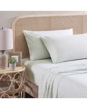 Tommy Bahama Crane Flower 100% Cotton Percale Sheet Set