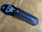 PU LEATHER PROTECTIVE CASE COVER POUCH FOR GILLETTE FUSION 5 Blades RAZORS