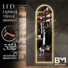 Full Length LED Lighted Makeup Mirror Hallway Dressing Wall Mirror Floor Stand