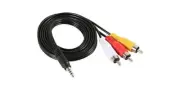Premium 3.5mm to 3 RCA Video Audio Adapter Cable For Camcorder Mini DVR