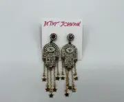 BETSEY JOHNSON Hamsa Hand of Fatima Earrings
