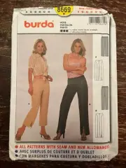 Burda 8669 UNCUT Sewing Pattern, Misses' Pants, Size 8-18