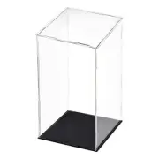 Acrylic Display Case Box Transparent Dustproof Showcase 5.9x5.9x11.8 Inch