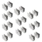 10X Glass Shelf Brackets Stainless Steel Clamp Clip Holder for 8-12mm Panel