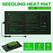 Seedling Heating Mat 100W Plant Seed Germination Propagation Warm Heat Pad Sprout Indoor Gardening Hydroponic Greenhouse Start Trays 121x53cm