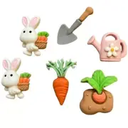 McGregors Garden Embellishment Set Easter- Shelly's Buttons - Craft Scrap