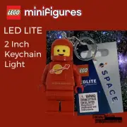 Lego Space Minifigure Red Target Spaceman LED LITE Keychain NEW Light