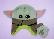 Star Wars THE MANDALORIAN CHILD Toddler TRAPPER HAT MITTENS SET Beanie Glove NEW