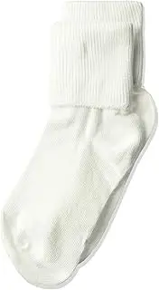 [Jefferies Socks] Jefferies Girls' Organic Cotton T C - White