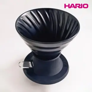 【HARIO】SWITCH 磁石浸漬式02濾杯-200ml 黑色(有田燒 手沖咖啡 V型濾杯 V60 聰明濾杯 陶瓷濾杯 浸漬式)